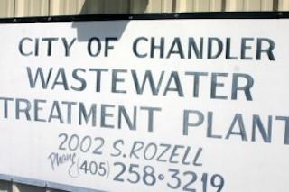 wastewater treatment plant sign